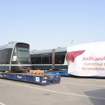 First set of trains for Lusail tramway arrives in Qatar <br/> وصول القطار الأول من قطارات ترام لوسيل