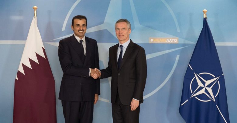 Qatar, Nato sign agreement on military co-operation <br/> سمو الأمير والأمين العام لحلف الناتو يشهدان التوقيع على اتفاقية تعاون عسكري وأمني
