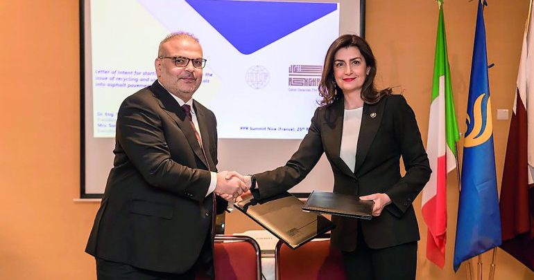 Promoting recycling: Ashghal signs three agreements in France