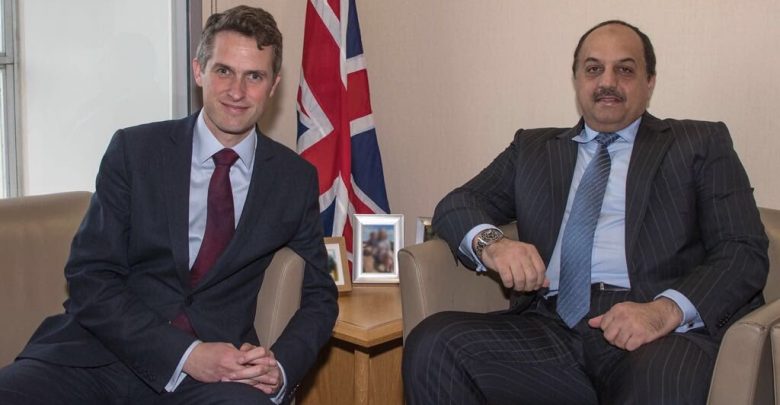 Al Attiyah meets British Defence Secretary
