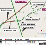 Temporary Road Diversion on Orbital Road North Area – Al Khor