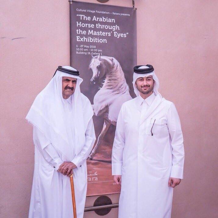 Father Amir visits Arabian Horse exhibition at Katara