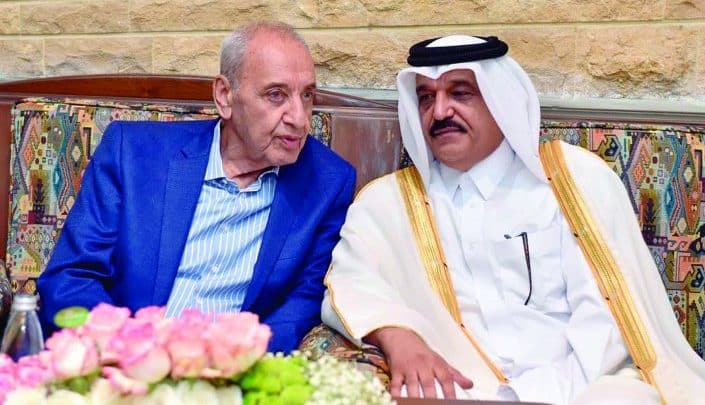 Speaker of Lebanese Parliament, PM, Qatari Ambassador discuss bilateral relations
