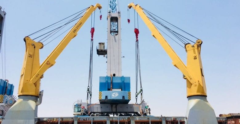 Suakin Port receives cranes and tow vessels from Mwani Qatar