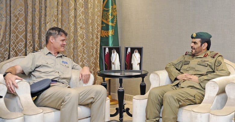 Amiri Guard Commander meets British Military Attache