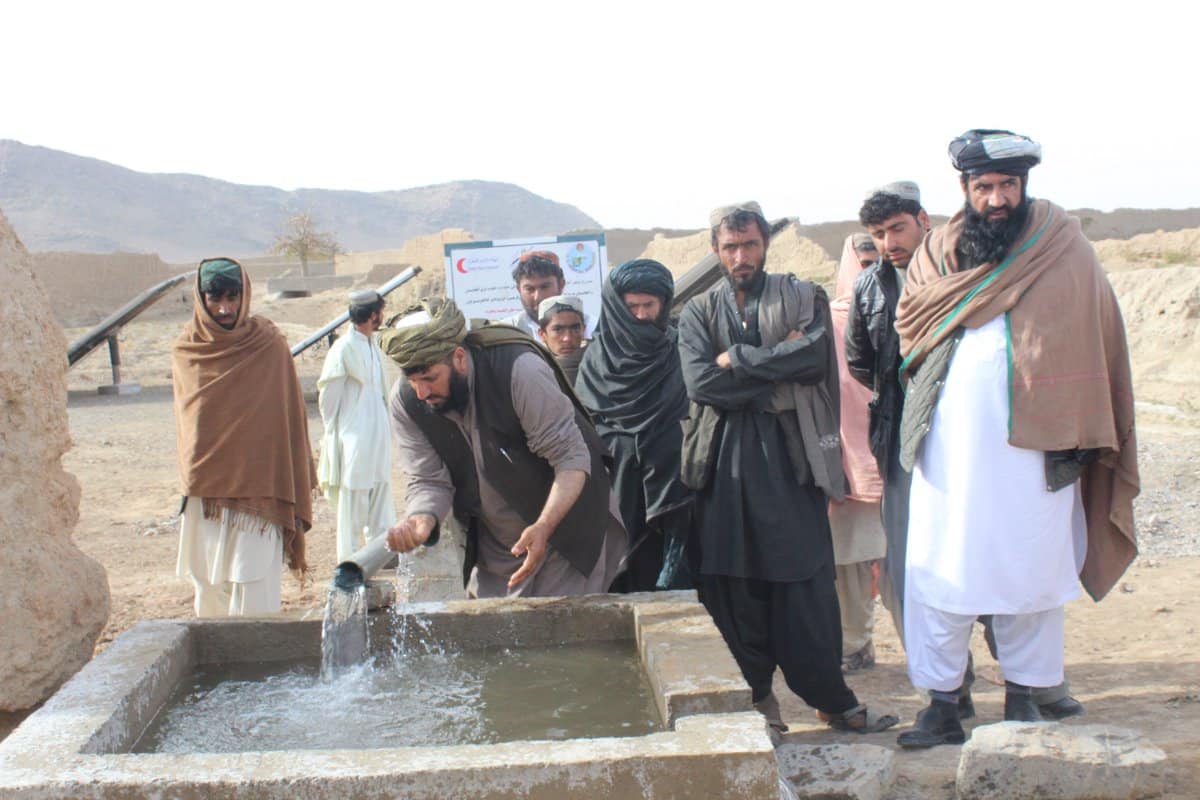 QRCS provides drinking water in Afghanistan