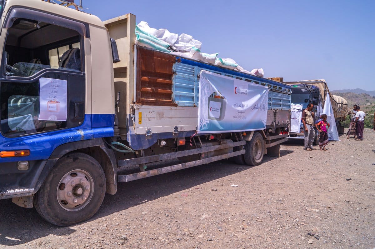 QRCS distributes food packages to 2,400 households in Yemen