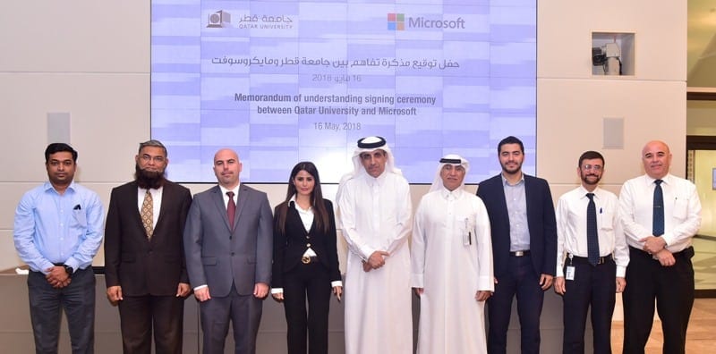 QU and Microsoft Qatar sign collaborative agreement