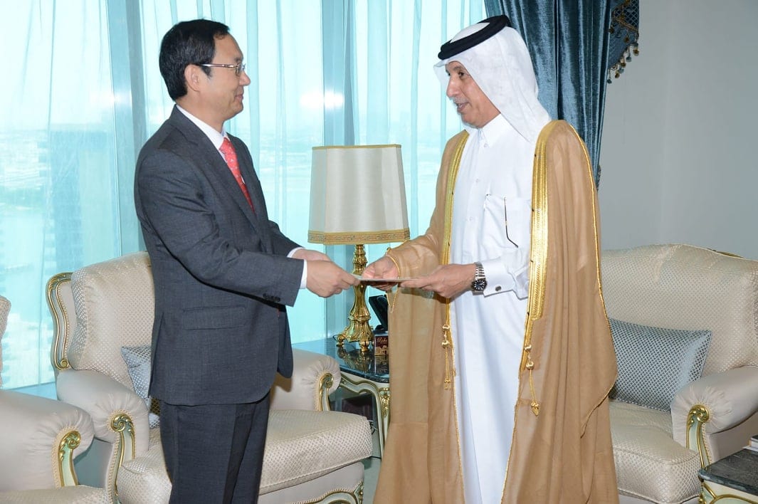 Al Muraikhi receives credentials of Ambassador of Republic of Korea