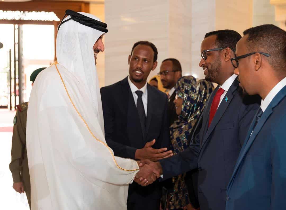 President of Somalia arrives