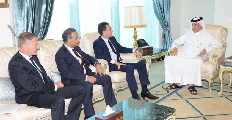 Al Muraikhi meets Ambassadors of France, UK and Germany
