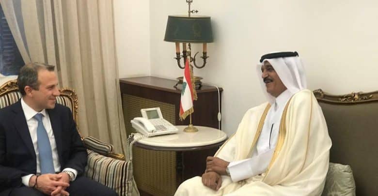 Qatar and Lebanon review bilateral relations