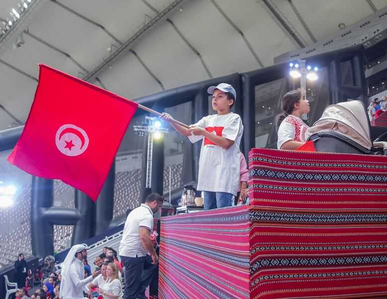 More than 5,000 fans watch Tunisia match at Khalifa International Stadium Fan Zone