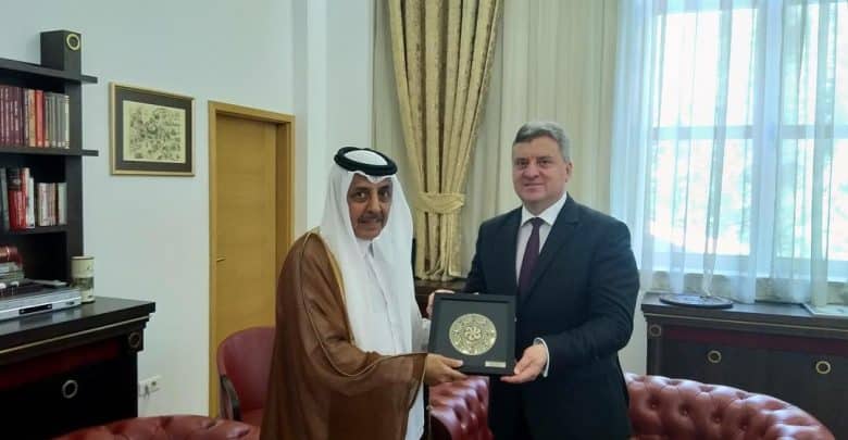 Macedonia President meets Qatari Envoy