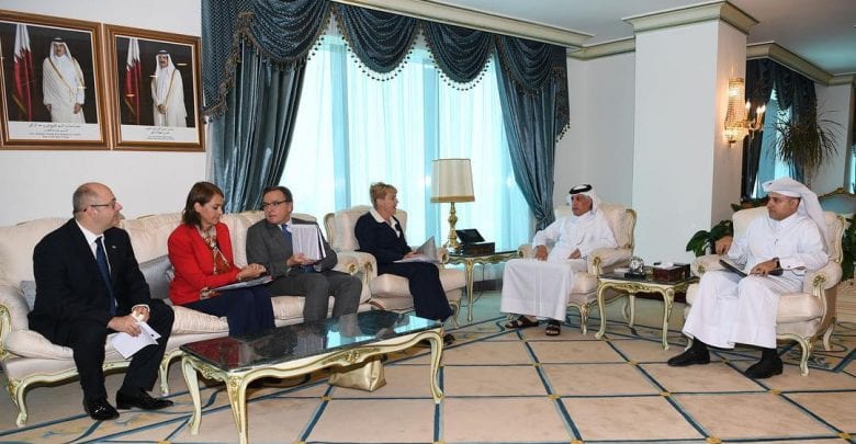 Al Muraikhi reviews regional issues with envoys