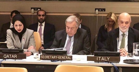 Qatar, Italy co-chair Group of Friends of Responsibility to Protect meeting
