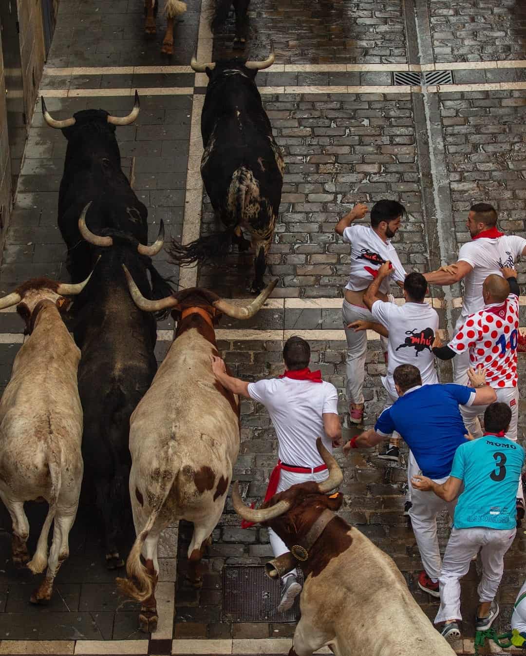 Spain Running of the Bulls festival 2018