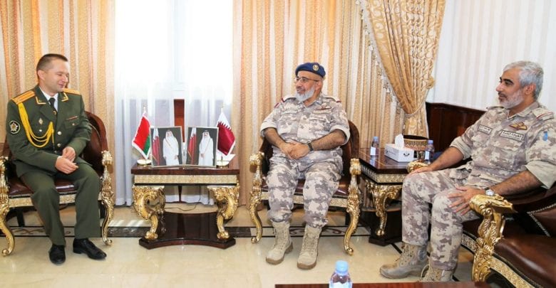 Meeting with Belarusian military attache