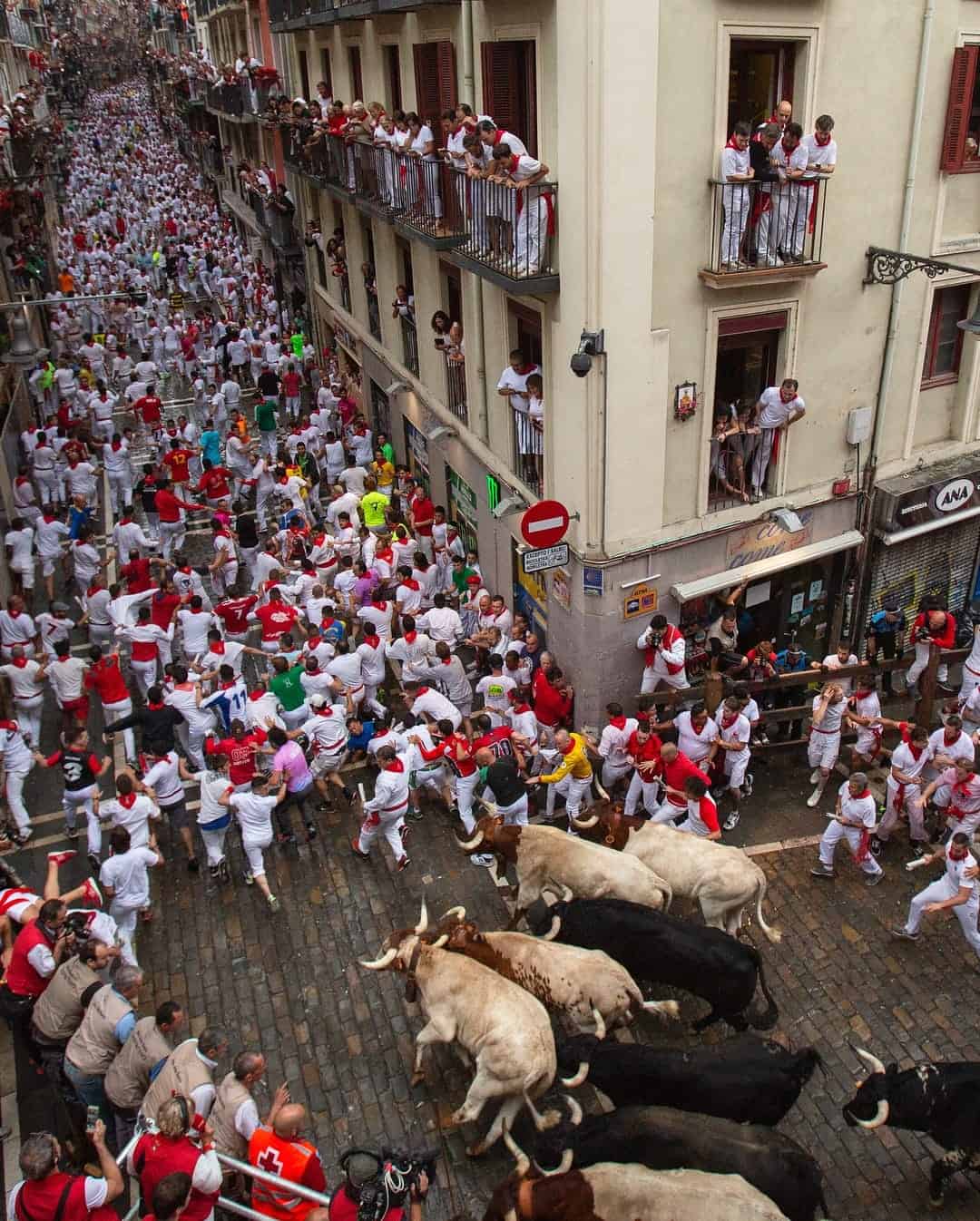 Spain Running of the Bulls festival 2018