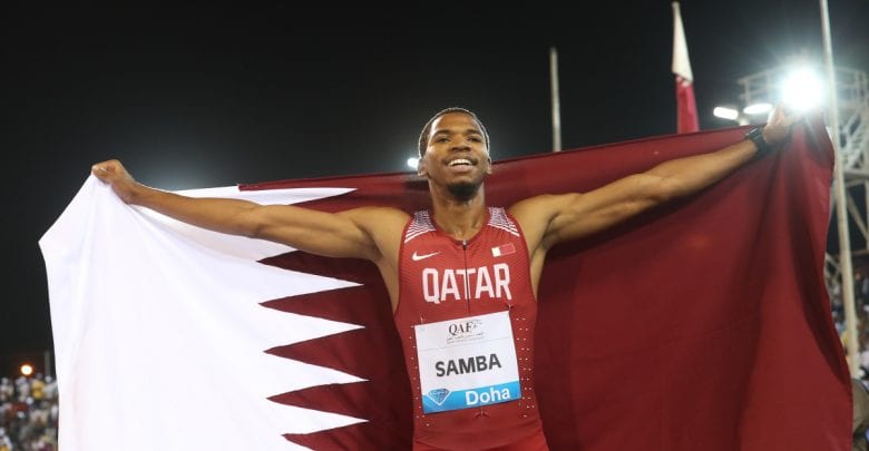 Qatari champion Samba scores second best in history with 400m hurdles