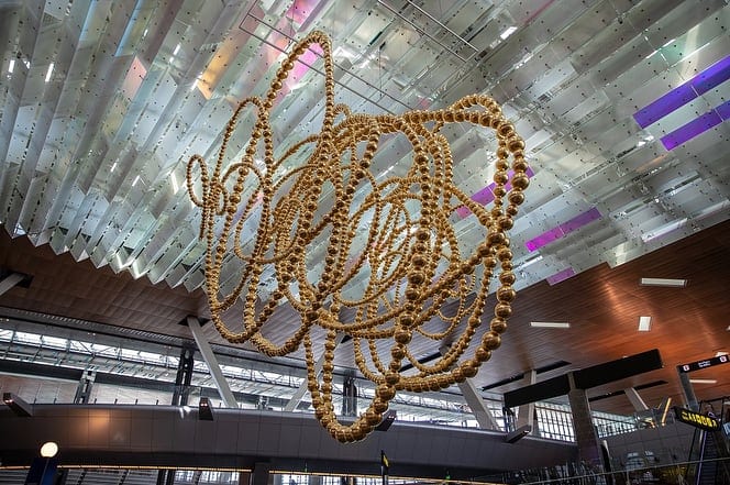 QM unveils art piece on Qatari heritage at HIA