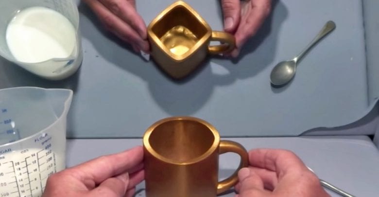 This Shapeshifting Golden Mug Illusion Is Driving The Internet Insane