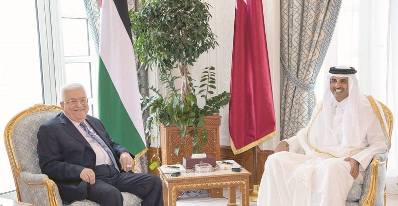 Abbas praises Qatar support for Palestine reconciliation