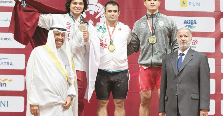 Fares Elbakh wins Qatar's first weightlifting medal of Asian Games
