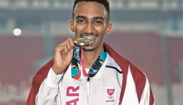 Qatar's Abdullah Abubakr wins bronze in 800m race