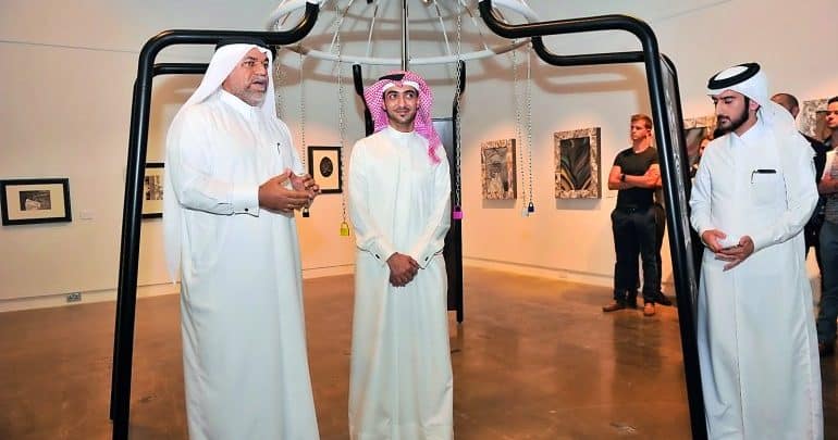 Qatari artist opens exhibition at Fire Station