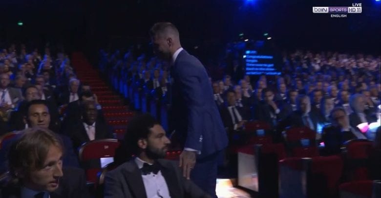 Mohamed Salah's brutal reaction to Sergio Ramos winning UEFA Defender of the Year
