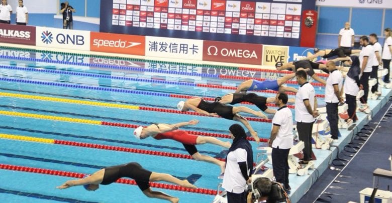 Sjostrom, Pieroni set new records in Doha