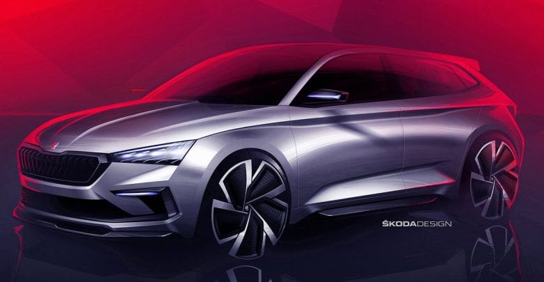 ŠKODA releases design video and interior sketches of VISION RS