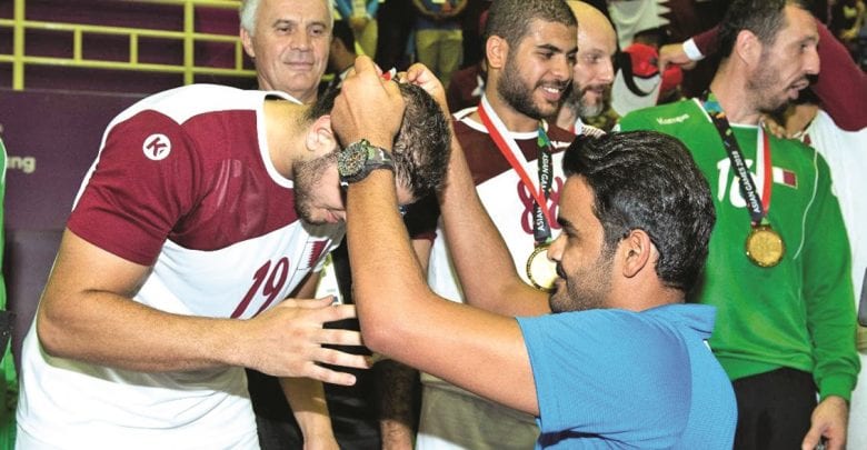In sporting gesture, Qatar players console Bahrainis