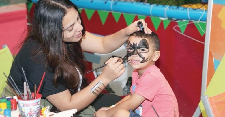 Special activities held for children ahead of gymnastics competition