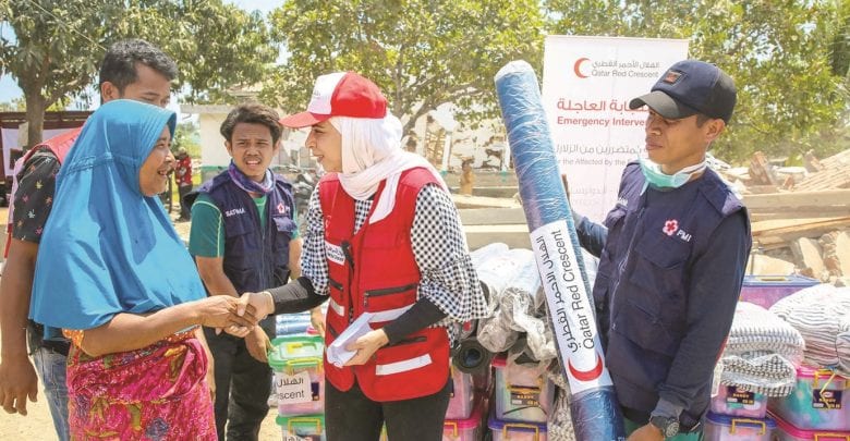 QRCS provides relief to Indonesians hit by quake