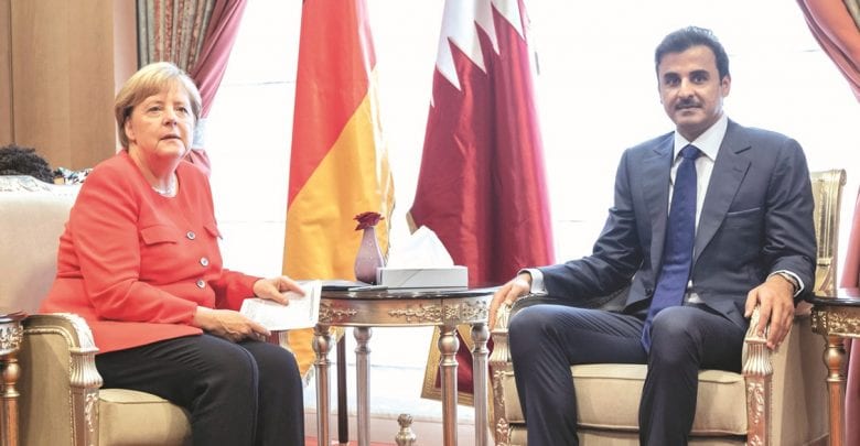 Amir meets German Chancellor