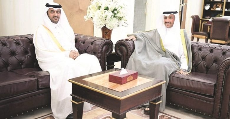 Kuwait Speaker receives Qatar envoy
