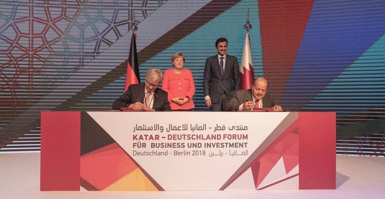 Amir, Merkel witness formation of joint trade, investment task force