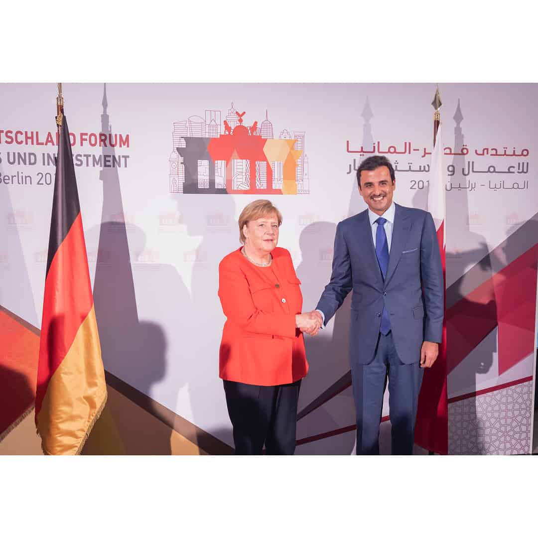Amir announces Qatar's plan to invest 10bn euros in Germany
