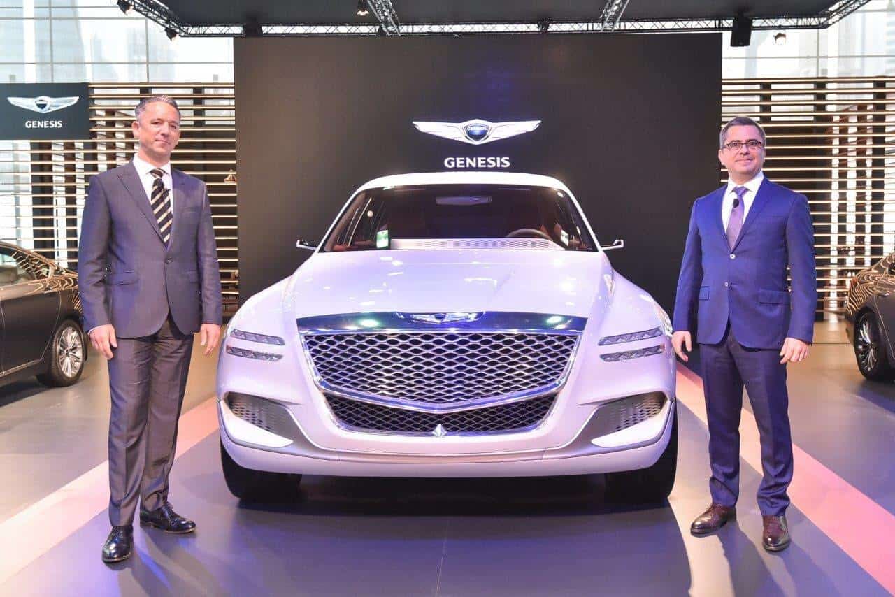 Skyline Automotive reveals its electric luxury SUV Concept, GV80, to the public at the Qatar Motor Show 2018