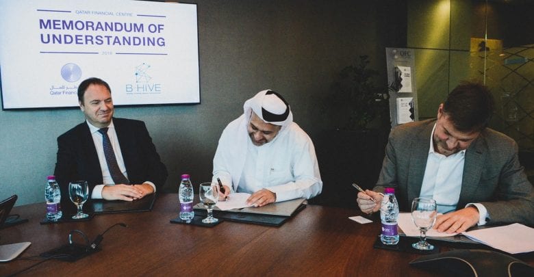 QFC, B-Hive sign pact on co-operation in Fintech