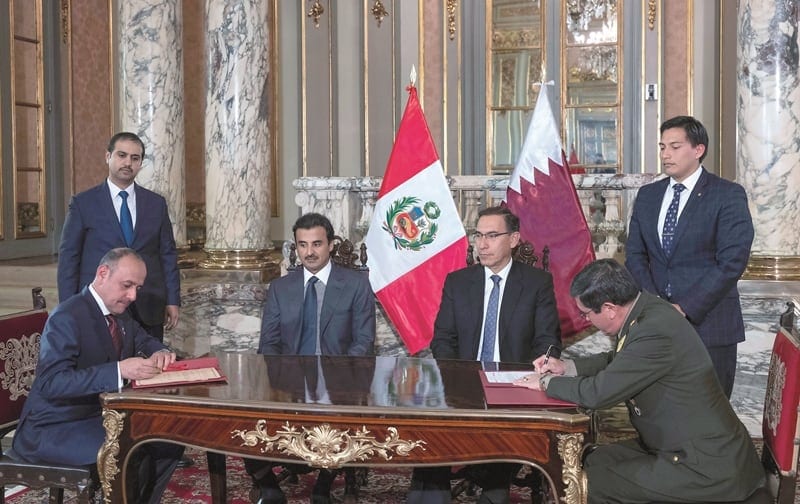 Qatar and Peru sign several agreements