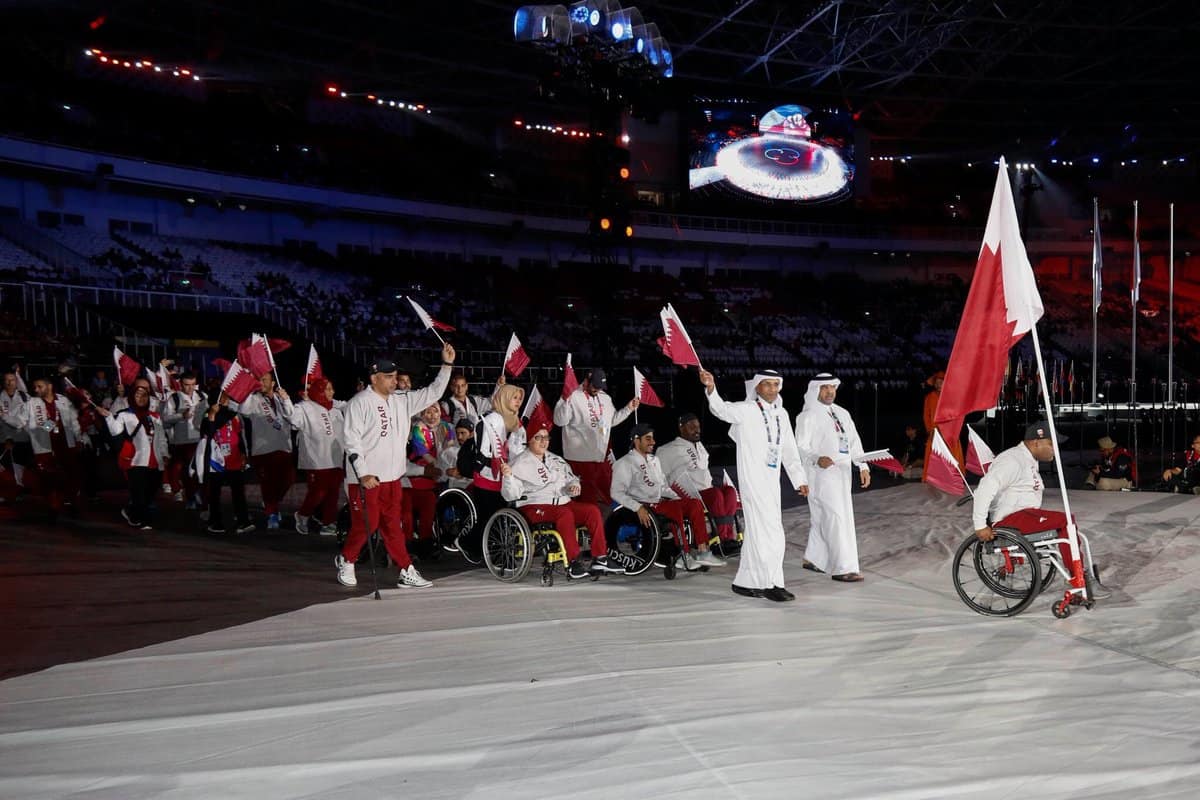 Team Qatar takes part in opening ceremony of 3rd Asian Para Games in Jakarta