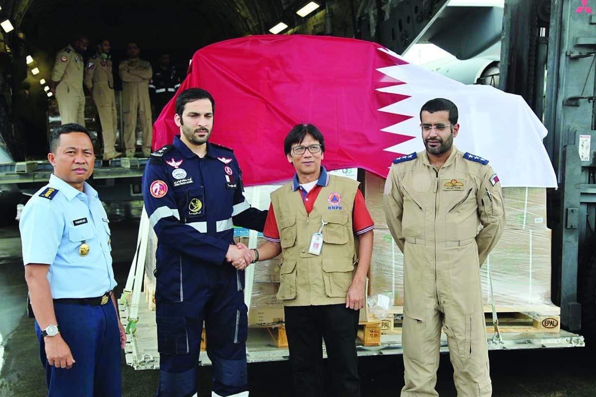 Indonesia’s BNPB receives Qatari aid