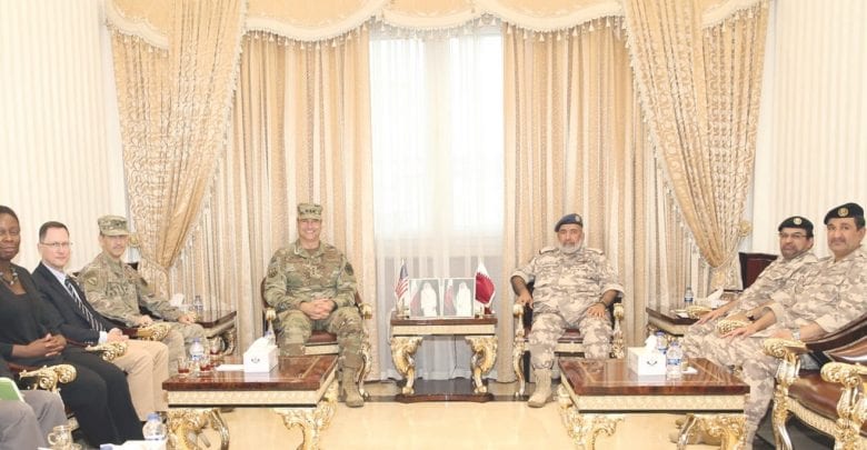 Chief of Staff of Qatari Armed Forces meets US Air Forces Commander