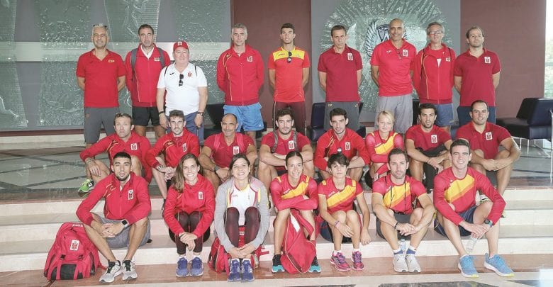 Spanish athletics team trains at Aspire Academy