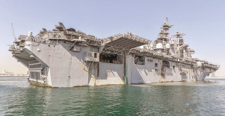 US Navy’s amphibious assault ship arrives in Doha