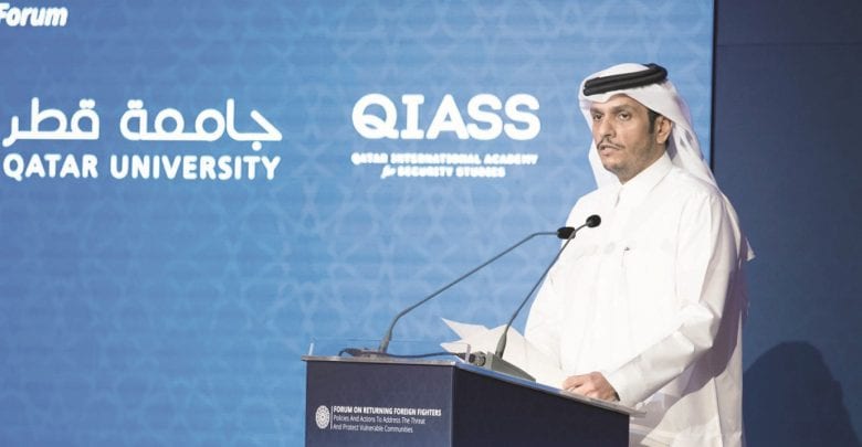 'Qatar active partner in global collaboration against terrorism'