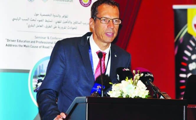 IRU praises efforts of traffic safety in Qatar